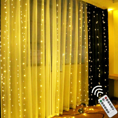 3M USB LED String Fairy Light Icicle LED Remote Curtain Garland Lights For Home Bedroom Window Wedding Party Outdoor Decor
