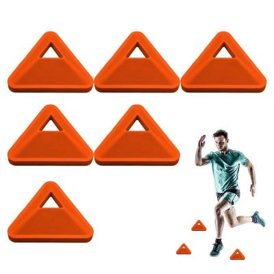 ◕○◇ Cones For Soccer Practice 6 Pcs Durable Disc Triangular Makers Playing Field Training Equipment Agility Football Kids Sports