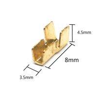 6.3 100ชิ้น/ล็อตจีบบนเย็นกดประกบปลายสายไฟไฟฟ้า Lugs สายต่อ Sertir 0.75-2.5Mm