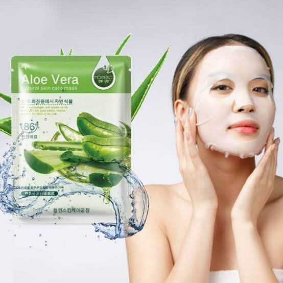 [Asen Store] ROREC ALOE VERA Facial Mask Face Mask 30g (1pc) Lazada PH