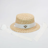 New Fashion Bee Long Ribbon Girls Sun Hats Women Summer Straw Beach Hats Parent-child Hat Children Visor Cap Wholesale NH818