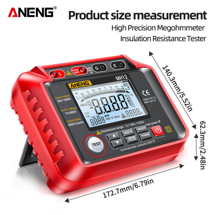 aneng-mh12-mh13-ความต้านทานฉนวนดิจิตอลมิเตอร์โอห์ม-ac-dc-เครื่องทดสอบแรงดันไฟฟ้า-lcd-megohmmeter-megger-voltmeter-เครื่องมือ