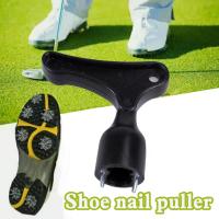 Golf Shoe Spike Nail Puller Utility Plastic Black Golf Accessory Club Training Removal Cleat Aid Tool Wrench Nail F9M4