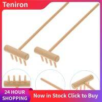 Teniron 6 ชิ้น Zen Mini Rakes Sandbox Rakes Table Small Rakes Garden Miniature Rakes