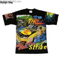 เสื้อยืดคอกลมพิมพ์หลากสไตล์ Dale Earnhardt Bass Pro Shop Nascar - ไซส์กลาง