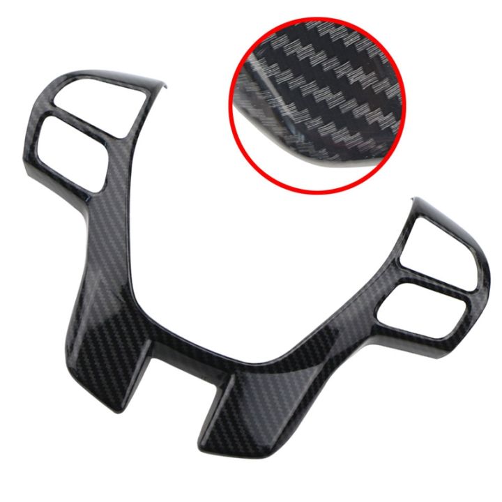 carbon-fiber-steering-wheel-cover-trim-frame-decorator-sticker-car-accessories-for-ford-ranger-everest-endeavour-2015