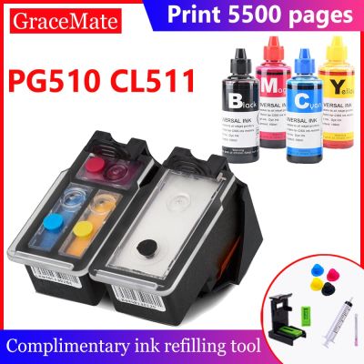 PG510 CL511 Compatible Refillable Ink Cartridge For Canon Pixma IP2700 MP330 MP480 MP490 MP492 MP495 MP499 Printer PG 510 CL 511