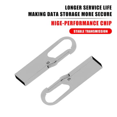 Pendrive 128gb 64gb 32gb 16gb โลหะ USB Flash Drive 4GB 8GB ไดรฟ์ปากกา 2.0 USB Stick Disk บนหน่วยความจำหลักพร้อมโลโก้