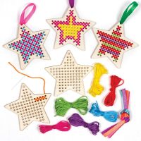 Wooden Cross-Stitch Bookmark Listing Wooden DIY Handmade ChildrenS Paint Christmas Crafts