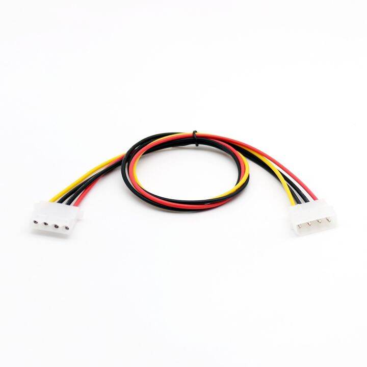 10ชิ้น50เซนติเมตร-1-5ft-ide-4ขา-molex-ตัวผู้ไปยัง-ide-4ขาแจ็คตัวเมียสายการขยายเครื่องแปลงเครื่องเชื่อมต่อ