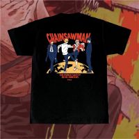 【HOT】เสื้อยืดแขนสั้นลําลอง พิมพ์ลายการ์ตูน Chainsaw Man ทรงหลวม พลัสไซซ์ สําหรับผู้ชาย และผู้หญิง100%cotton