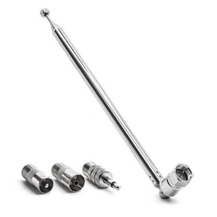 Rod Antenna 3.5mm Adapter FM Radio Antenna Replacement Telescopic Screw