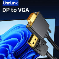 Unnlink DP to DVI 24+1/24+5 VGA HDMI Converter Cable 1m 1.8m Adapter 1080P 60Hz for Laptop PC to Monitor Projector Adapters Adapters