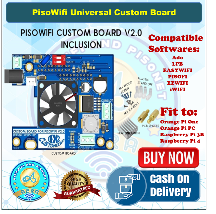 Pisowifi Piso Wifi universal custom board CB with led cable lspacer screws Lazada PH
