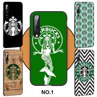 Casing หรับ OPPO A91 F15 A81 A92 A72 A52 A93 A94 Reno 2 2Z 2F 3 4 5 5K 6 4Z 6Z Lite Pro Plus A92S ni121 Starbucks Logo Pattern Phone เคสโทรศัพท์