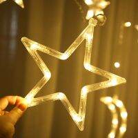 Fairy Led String Lights Decorations for Home Room Eid Mubarak Garland Curtains Lamp Outdoor Decor Star Moon Holiday Lighting