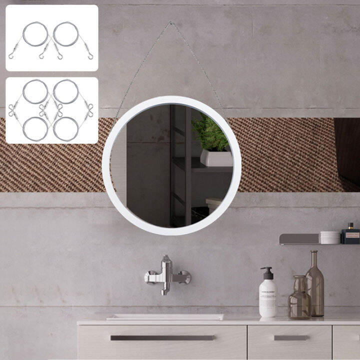 2/4Pcs Adjustable Picture Hanging Wire Stainless Steel Wire Rope Heavy