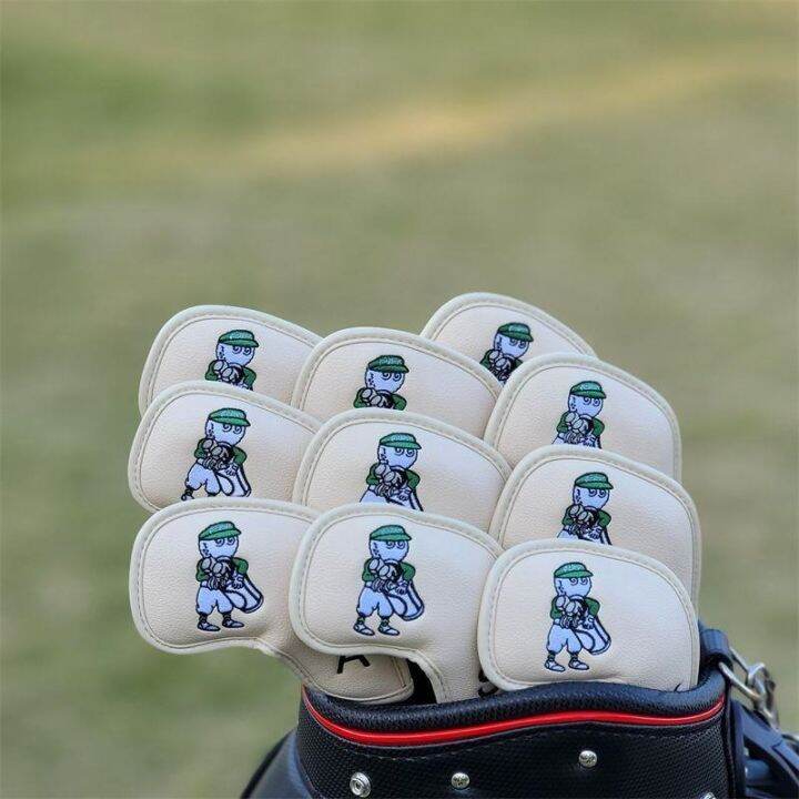 2023-caddie-green-malbon-fisherman-hat-golf-wood-set-of-rod-head-push-rod-core-protective-cap