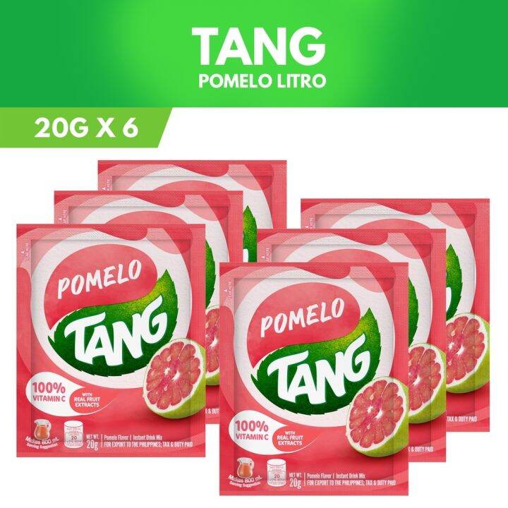 Tang Powdered Juice Pomelo Litro 20g Pack of 6 Lazada PH