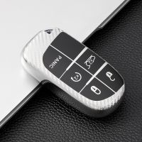 [A Car Home] Soft TPU รถ Remote Key Case สำหรับ Jeep Grand Cherokee Chrysler 300C Renegade FIAT Freemont Dodge Ram 1500 Challenger Dart