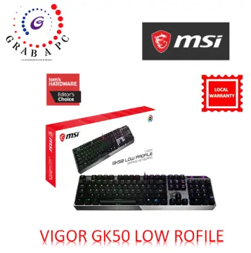 MSI VIGOR GK50 LOW PROFILE GAMING KEYBOARD