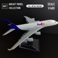 รูปที่1:400แบบจำลองเครื่องบินโลหะจำลอง Fedex Cargo 6 "การบิน Diecast ตกแต่งสำนักงานที่บ้านของเล่นขนาดจิ๋ว