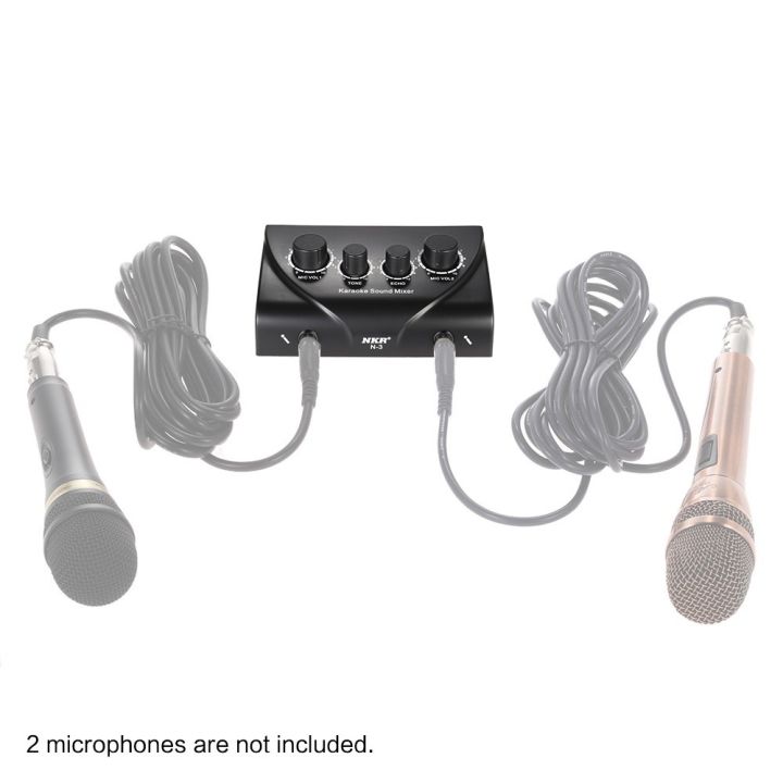 e-amp-y-karaoke-sound-mixer-dual-mic-inputs-with-cable