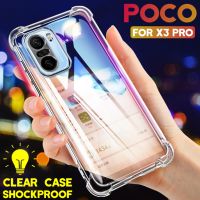 lujo transparente a prueba de golpes funda movil para Poco X3 Pro X4 F2 F3 F4 M5 M3 M4 Pro para Xiaomi 12 11T Mi Note 10 Lite global version carcasa trasera de silicona