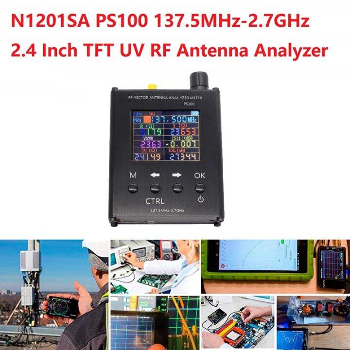 N1201SA PS100 137.5MHz-2.7GHz Antenna Analyzer 2.4 Inch TFT UV RF ...