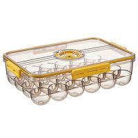 24 Grids Egg Storage Box Transparent Egg Container for Refrigerator Eggs Organizer Holder Food Storage Kitchen