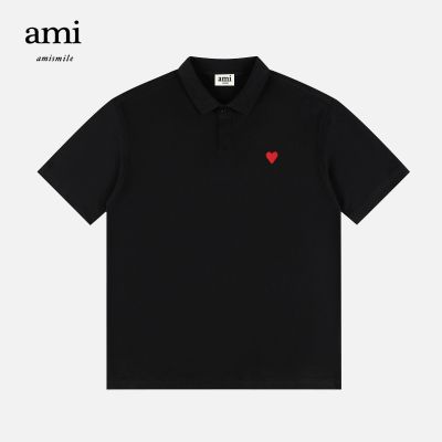 ™เว็บไซต์ทางการของ Ami Smile เสื้อโปโลเสื้อยืดแขนสั้นคอปกลำลองสำหรับผู้ชาย,เสื้อยืดแขนสั้นผ้าคอตตอนปักลายทรงหลวมสำหรับผู้หญิง