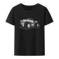 JHPKJFunny Monster Truck Off Road Cartoon Pure Cotton T Shirts Hip-hop Popular Y2k Streetwear Men Women O-neck Fashion Hipster T 4XL 5XL 6XL