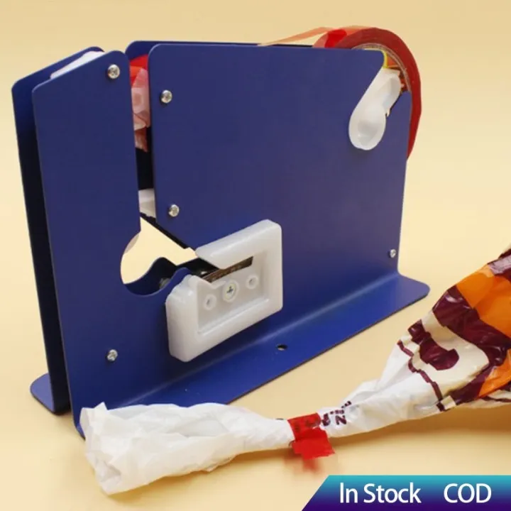 K8 Metal Bag Neck Sealer Tape Dispenser Supermarket Store Bag Packaging