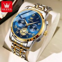 ZZOOI OLEVS Mens Watches Top Brand Luxury Classic Roman Scale Dial Wrist Watch for Man Quartz Waterproof Luminous Male Wristwatch