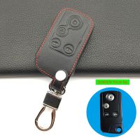 ✠▪ 100 Genuine Leather Car Key Case Cover For Honda Elysion 2012 2015 Car Key Bag / Wallet Stand Holder 4 buttons Remote Key Shell