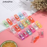 【jinkeqfine】คลิปหนีบพลาสติก คละสี ขนาดเล็ก สําหรับเย็บผ้า 20 ชิ้น