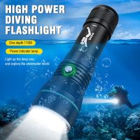 XHP50.2 Led Flashlight 100m Underwater Most Powerful Professional Diving Light Scuba Dive Torch Hand Lamp 26650 18650 Diving Flashlights