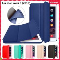 SHANXEN เคสสมาร์ทหนัง PU พับสามทบหรูหราฝาหลังแบบนิ่มสำหรับปลุก/นอนหลับอัตโนมัติ