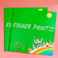 ของเล่นภาพวาดด้วยนิ้วมือ Diy หมึกปั๊มสแตมป์6-24สี24ซม. ตลกสำหรับเด็กของเล่นเด็กมอนเตสซอรี่สำหรับวาดภาพ0-12เดือน