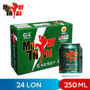 THÙNG 24 LON NƯỚC TĂNG LỰC ENERGY DRINK MUAY THAI 250ML