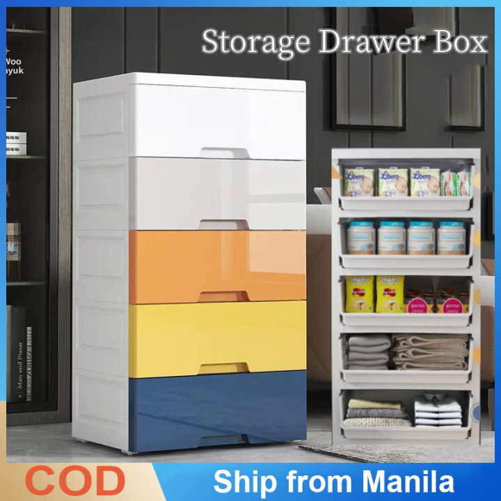 Drawer Type Plastic Toy Storage Box Snack Storage Cabinet