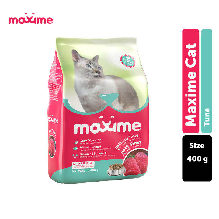 Maxime Dry Cat Food Kitten & Adult Tuna Flavor 400g Lazada PH