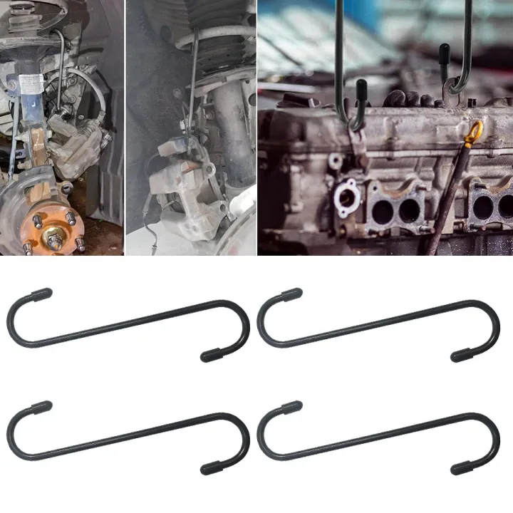 4X Brake Caliper Hanger Hooks With Rubber Tips For Bearing Axle Tool