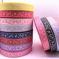 【CC】 New 5yards 25mm(1 quot;) Grosgrain Printed for Wedding Decoration Sewing Handmand Crafts