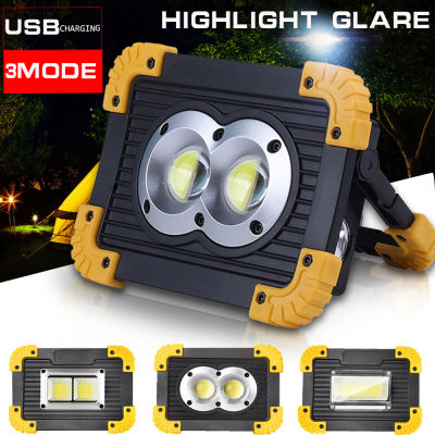 100W Led Portable Spotlight 30000lm Super Bright Led Work Light Rechargeable for Outdoor Camping Lampe Led Flashlight by 2*18650