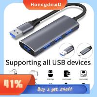 HONEYDEWD ความเร็วสูง 4พอร์ต ตัวแยกหลายพอร์ต สถานีท่าเรือ ตัวขยาย Type-C 3.1 ฮับ USB 3.0