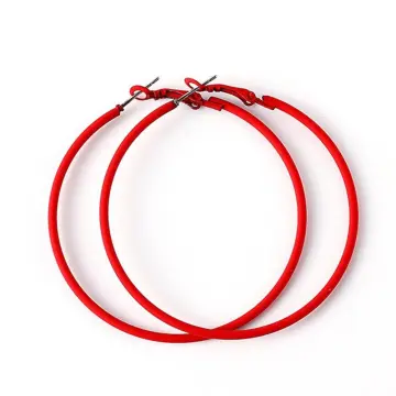 Big Red Heart Drop EarringsVintage Fashion Metal Dangling Earring Women  Jewelry  eBay