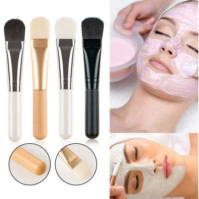 แปรงพอกหน้า Flat Soft Hair Facial Cleansing Skin Care Blender Foundation Applicator Concealer Brush Beauty Makeup Tool ~