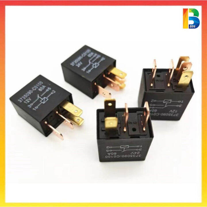 4Pin Headlamp Relay Aircond Relay 4Kaki 12v Waja Wira Myvi Kancil Lain