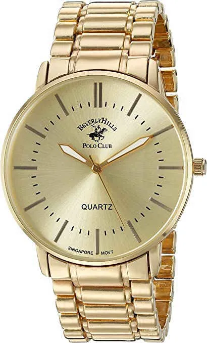Beverly Hills Polo Club Men's Quartz Metal and Alloy Watch - Gold -OR- Two  Toned Stainless with Gold - Casual Business Watch | Lazada PH